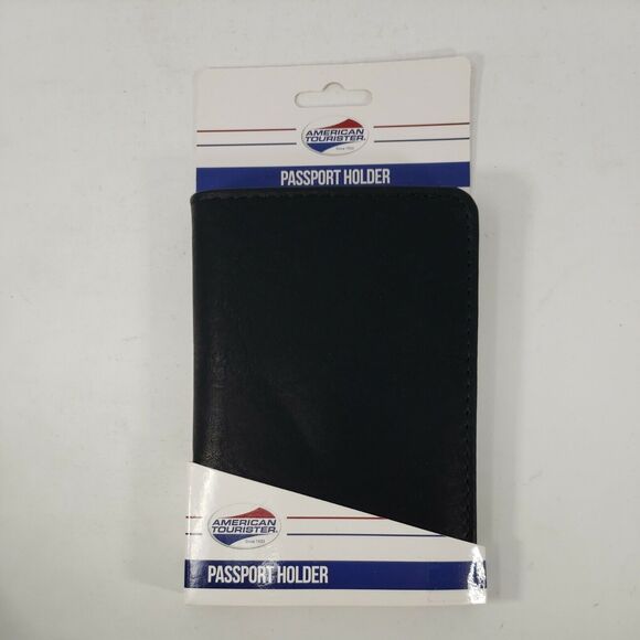 Passport Holder American Tourister Black NEW Protects RFID Chips Factory Package - Picture 12 of 12